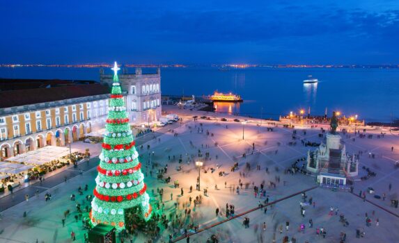 リスボンのクリスマス風景　ポルトガルのクリスマス