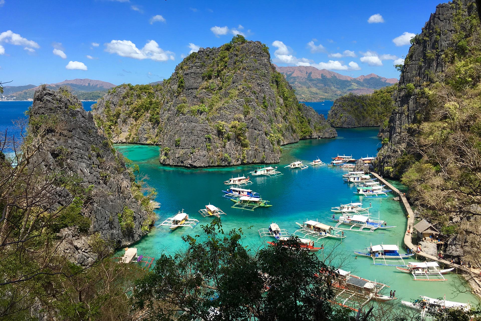 コロン島の景色　フィリピンの風景