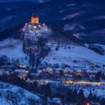冬のバンスカー・シュチャヴニツァの風景　スロヴァキアの風景