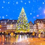 ストラスブールのクリスマス風景　フランスのクリスマスの風景