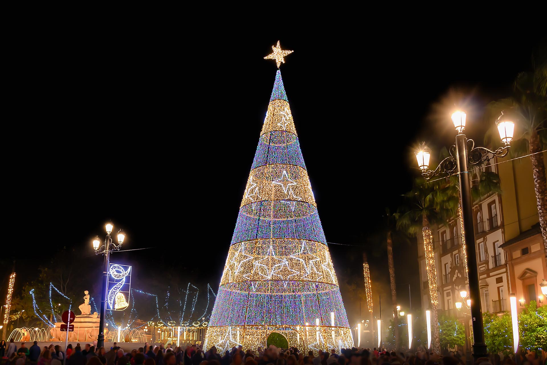 セビージャのクリスマス風景　スペインのクリスマス