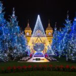 クリスマスシーズンのモンテカルロ 　モナコの風景