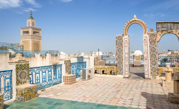 チュニス　旧市街の風景　チュニジアの風景