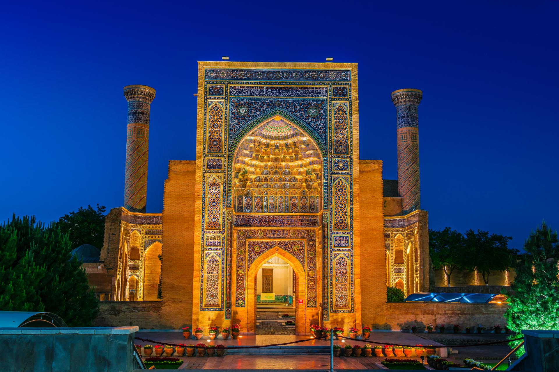 グーリ・アミール廟　サマルカンドの風景　ウズベキスタンの風景