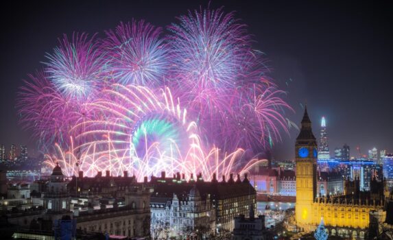 新年のロンドンの風景　イギリスの風景