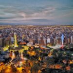 夕暮れのコルドバの眺め　アルゼンチンの風景
