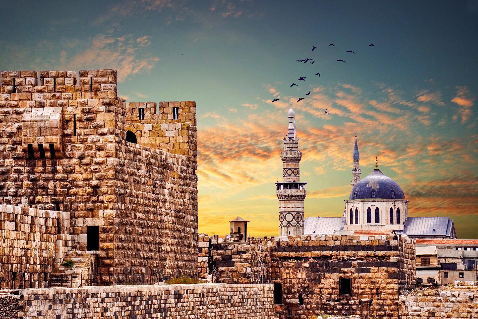 ウマイヤ・モスク　ダマスカスの風景　シリアの風景