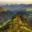 朝のシミエン山脈国立公園　エチオピアの風景
