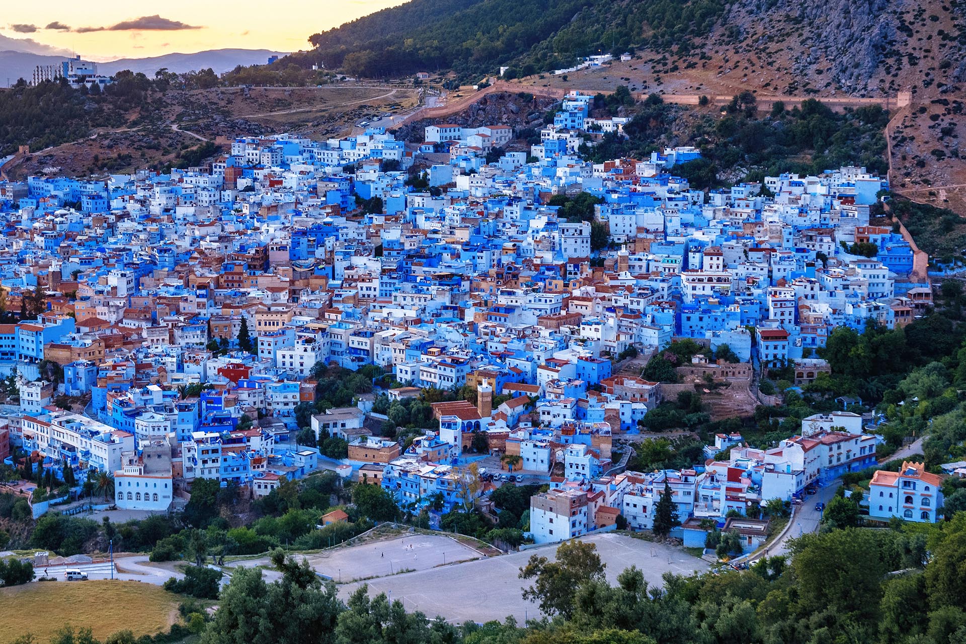 シャウエンの風景　モロッコの風景