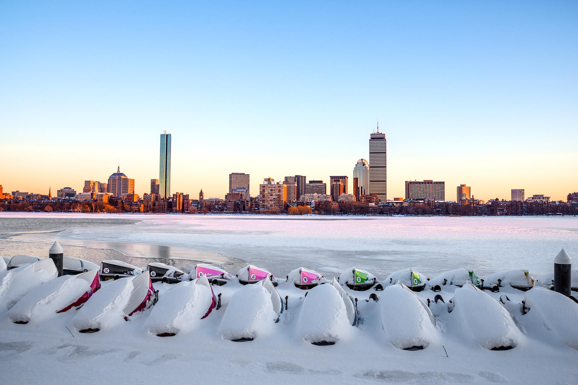 冬のボストン　アメリカの風景