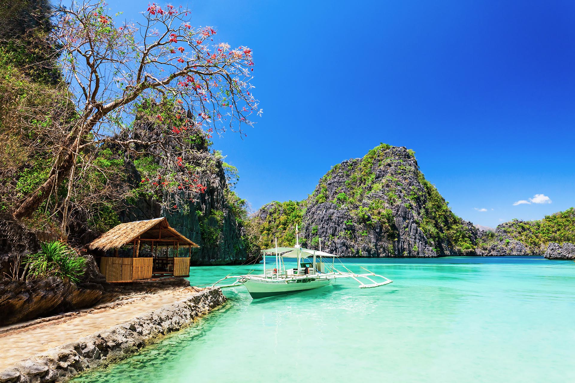 コロン島の風景　フィリピンの風景