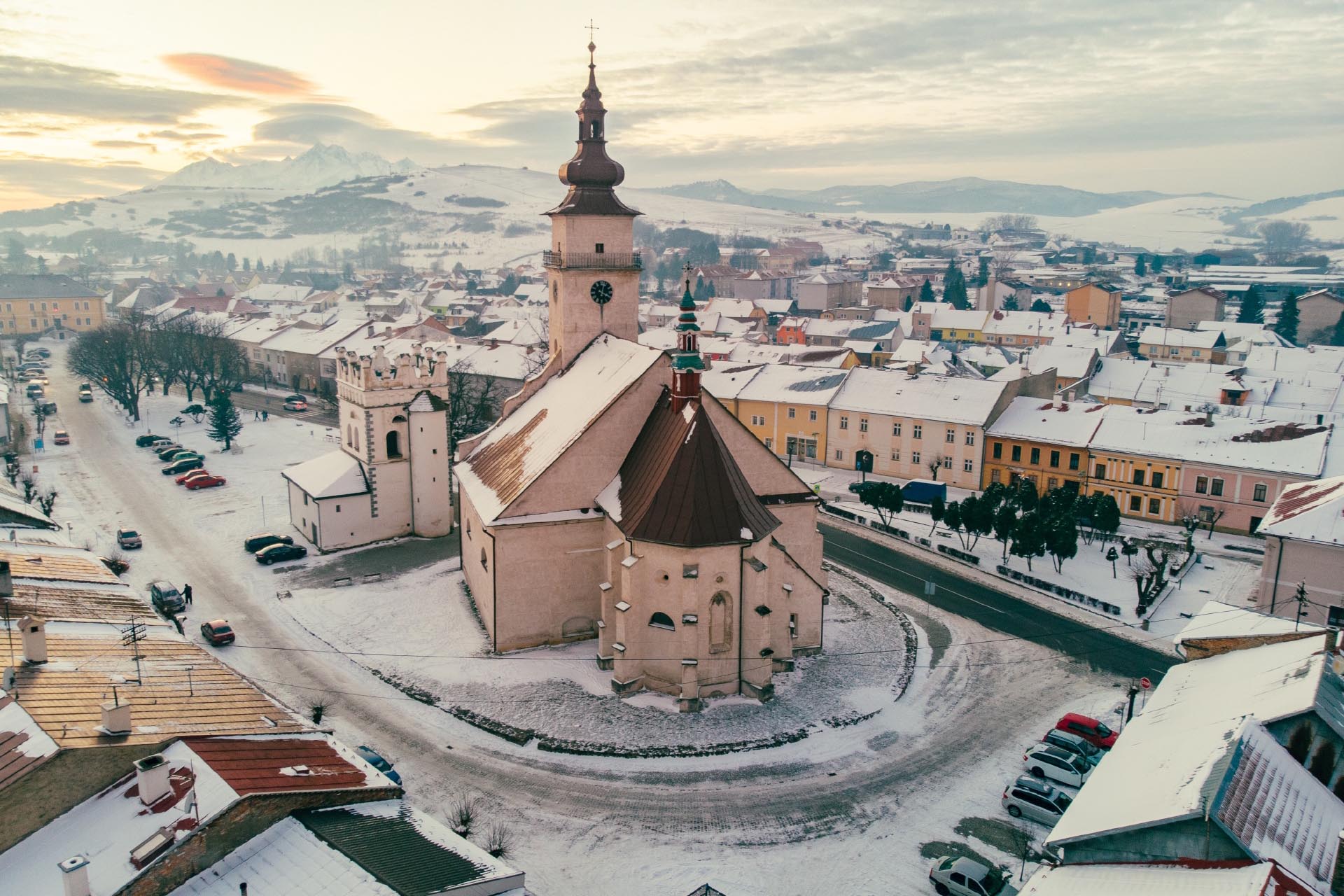 スロバキアの冬の風景