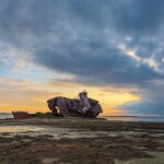 アラル海の風景　カザフスタンの風景