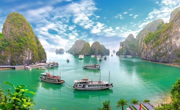 ハロン湾　ベトナムの風景