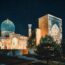 夜のサマルカンド　ウズベキスタンの風景