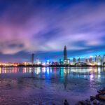 夜の深圳　中国の風景
