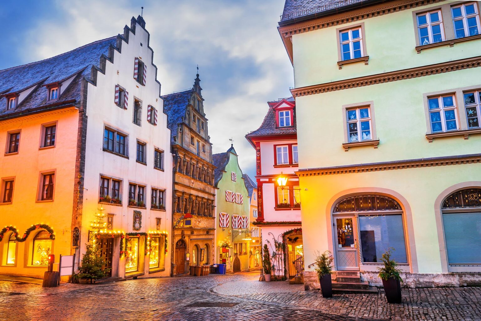 ローテンブルク・オプ・デア・タウバーのマルクト広場 ドイツの風景 Beautiful 世界の絶景 美しい景色