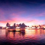 グアムの夕暮れ　西太平洋の風景