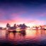 グアムの夕暮れ　西太平洋の風景