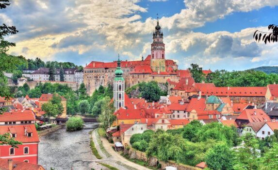 チェスキークルムロフの町並み　チェコの風景