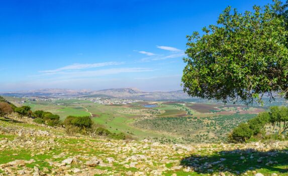 エヴヤタル山から見る風景　イスラエルの風景