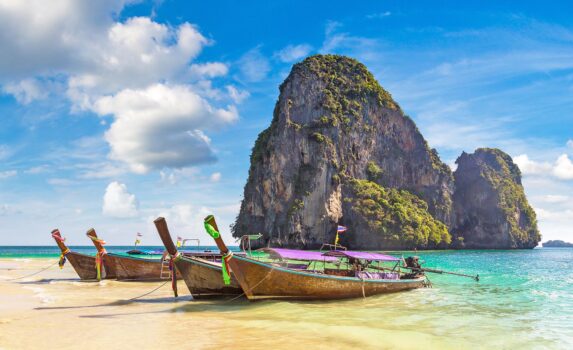 クラビのプラナン・ビーチ　タイの風景