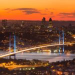 夕暮れのイスタンブール　トルコの風景