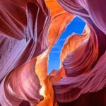 アンテロープキャニオンの風景　アメリカ合衆国の風景