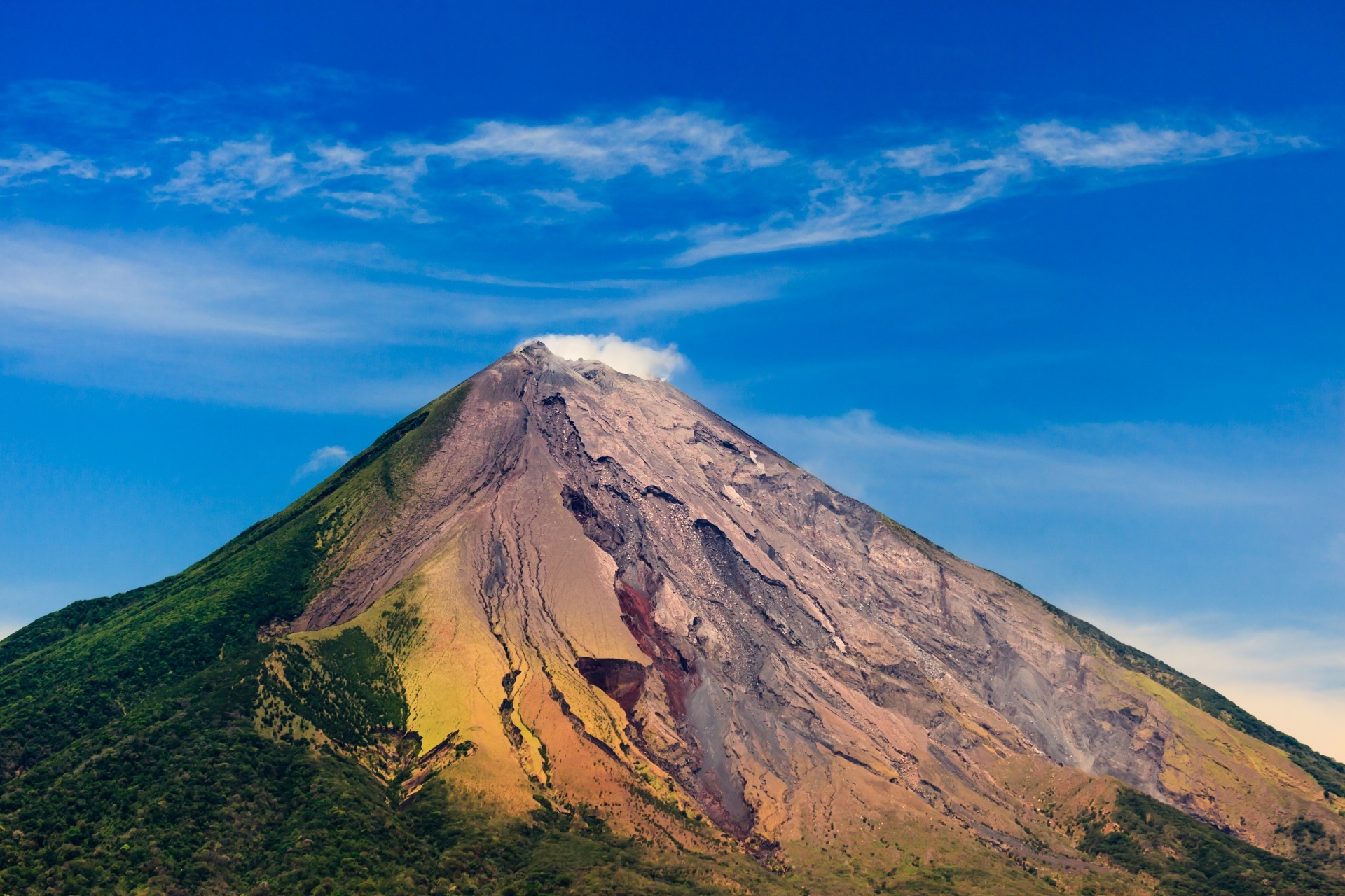 オメテペ島コンセプシオン山　ニカラグアの風景