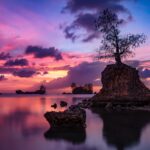 夕暮れのグアムの絶景　アメリカ合衆国の風景