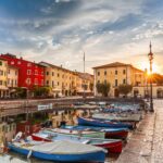 ガルダ湖畔の風景　イタリアの風景