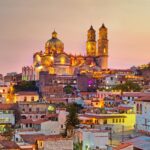 タスコの夕暮れ　メキシコの風景