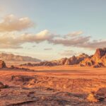ワディ・ラム保護区の風景　ヨルダンの風景