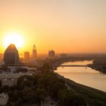 ハルツームの夕暮れ　スーダンの風景