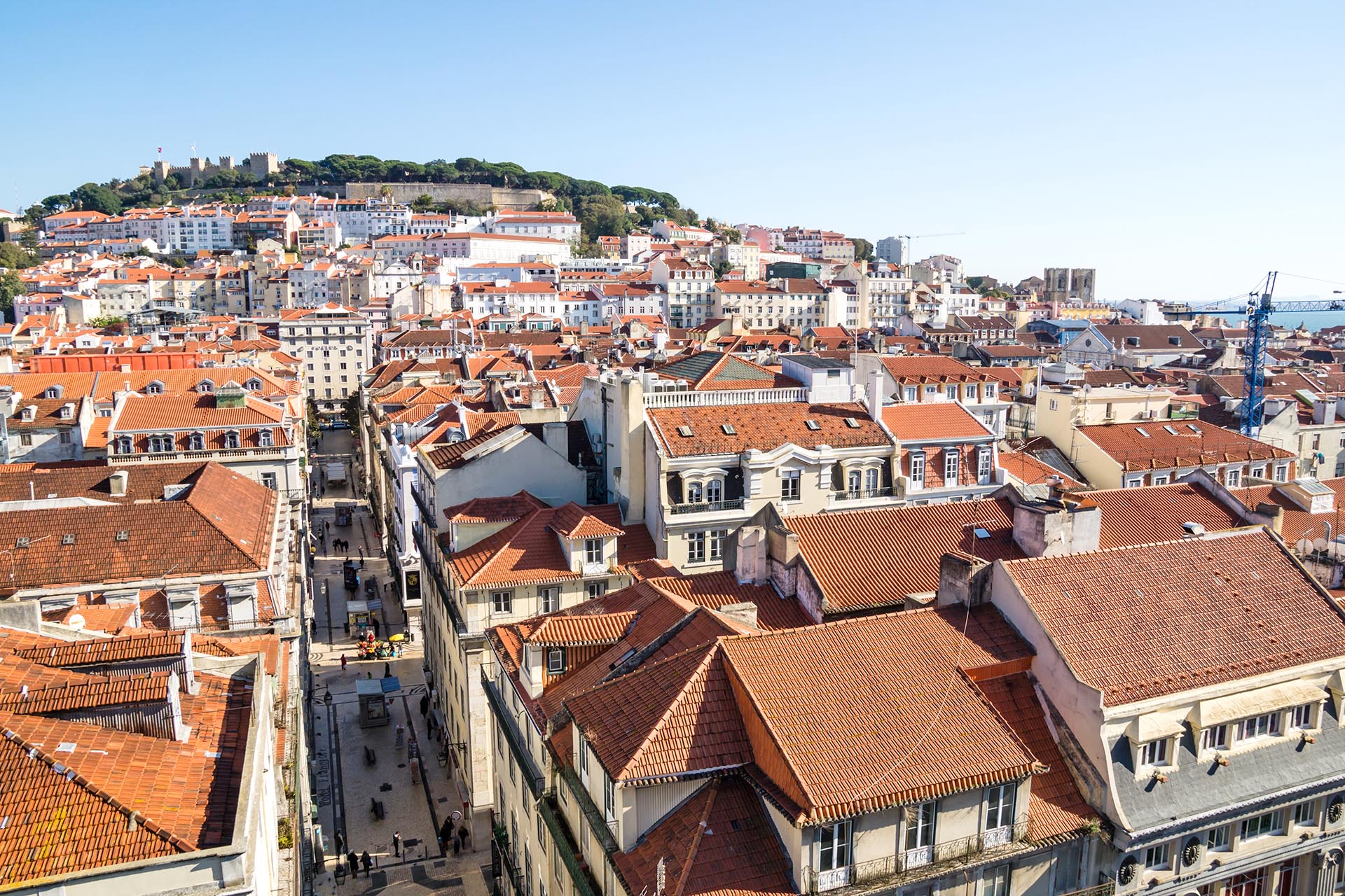 リスボンの街並み　ポルトガルの風景