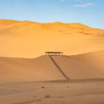 クムタグ砂漠　中国の風景
