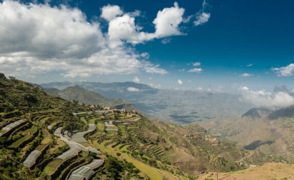 ソマラ峠から見る絶景　イエメンの風景