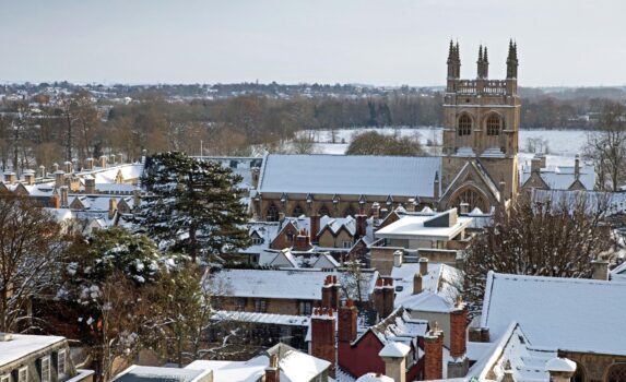 冬のオックスフォード　イギリスの風景