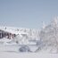 サーリセルカの冬景色　ラップランド　冬のフィンランド