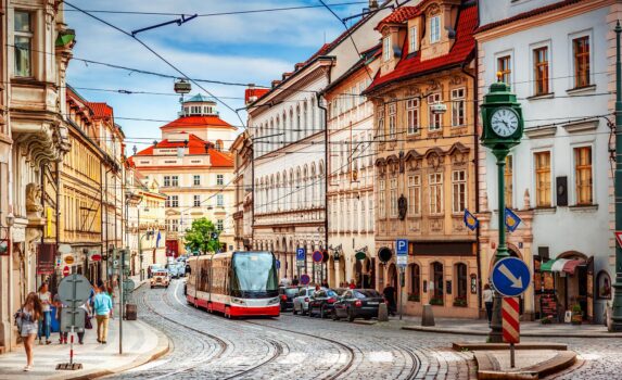 プラハの街角　チェコの風景