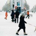 雪のマドリード　スペインの風景
