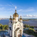 ハバロフスクの夏の風景　ロシアの風景