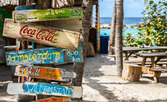 カリブ海の島「キュラソー島」の風景
