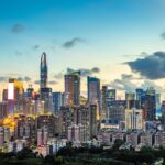 深圳市中心部　中国の風景