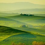 トスカーナの風景　イタリアの風景