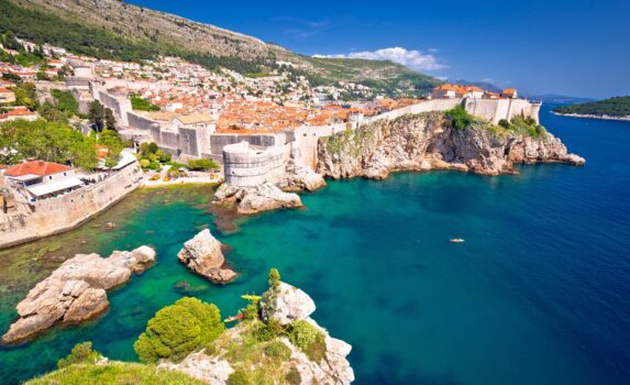 中世の街ドゥブロヴニクの絶景　クロアチアの風景