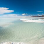ウユニ塩湖の風景　ボリビアの風景