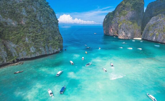 ピピ島マヤ・ベイの絶景　タイの風景