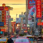 チャイナタウン　バンコクの風景　タイの風景
