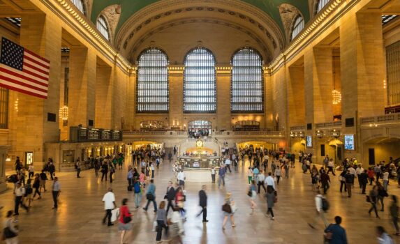 ニューヨーク　グランド セントラル駅　アメリカ合衆国の風景